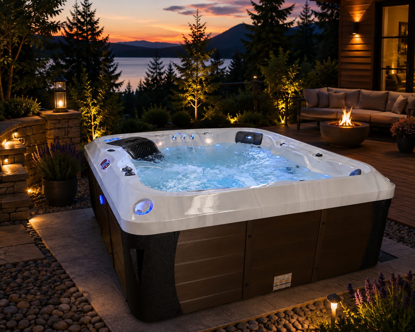 Great Lake Spa Alberta hot tub view 4